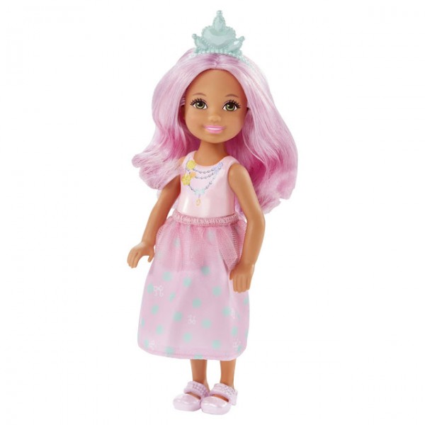 Mattel Barbie Chelsea Świąteczna Rózowa DTW42 DTW44