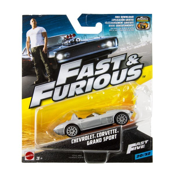 Mattel Hot Wheels Szybcy i Wściekli Corvette Grand Sport FCF35 FCF55