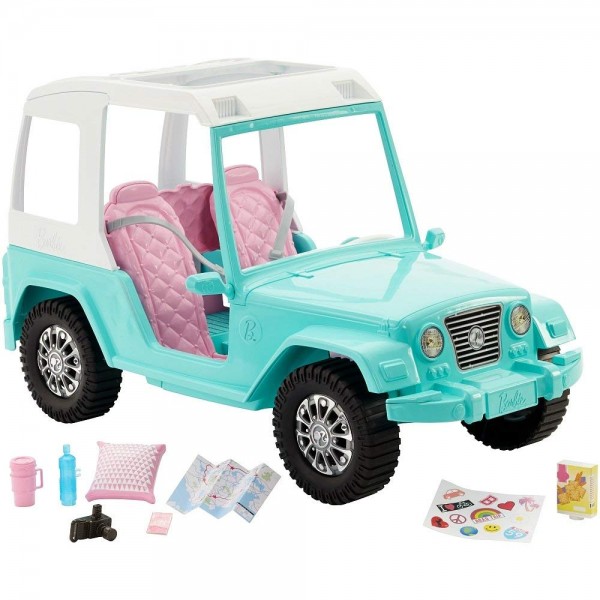 Mattel Barbie Auto Jeep Pink Passport FNY30