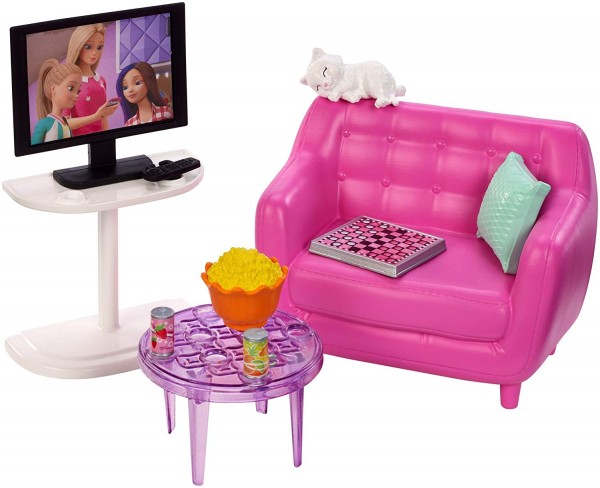 Mattel Barbie Mebelki do Domku Zestaw Wypoczynkowy FXG33 FXG36