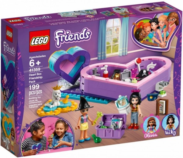 Lego Klocki Friends Pudełko w kształcie serca - zestaw przyjaźni 41359