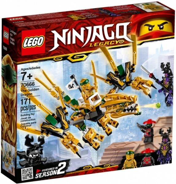 Lego Klocki Ninjago Złoty Smok 70666