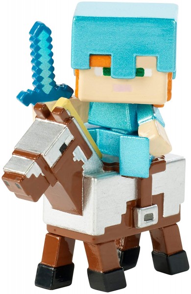 Mattel Minecraft Mini Figurka Alex na Uzbrojonym Koniu FVH08 FVH10