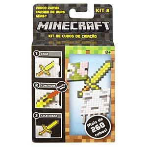 Mattel Minecraft Zestaw do Tworzenia Zombie + Złoty Miecz + Ghast DFV39 DFV41
