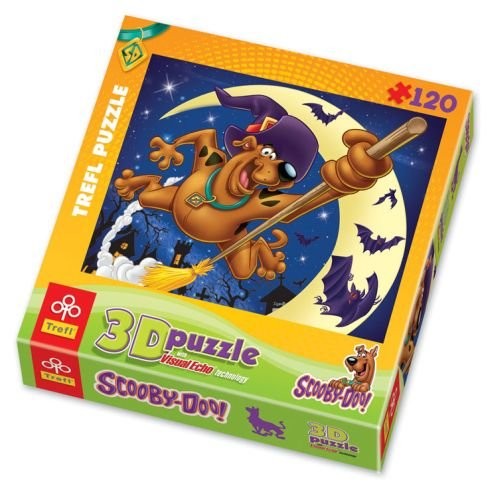 Trefl Puzzle 3D 120 el.  Scooby Doo W Świetle Księżyca 35643