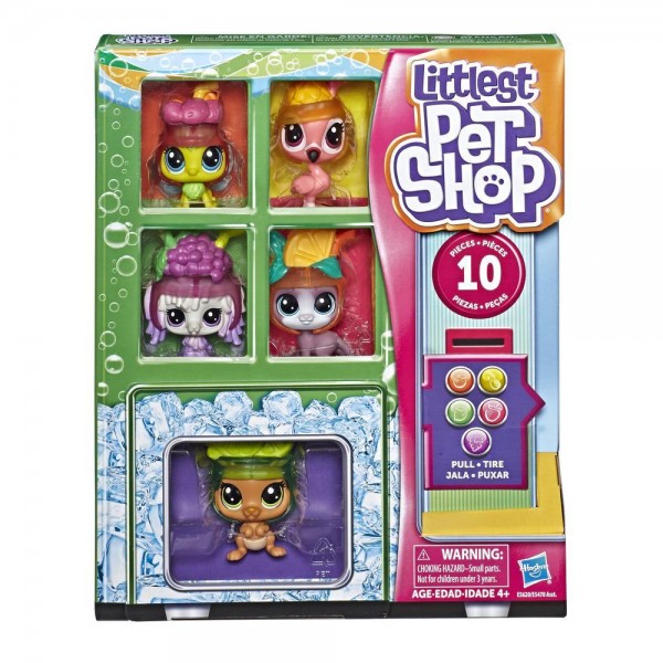 Hasbro Littlest Pet Shop Automat z 5 Zwierzakami Cooler Crew E5478 E5620