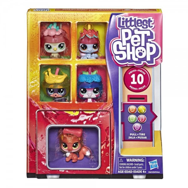 Hasbro Littlest Pet Shop Automat z 5 Zwierzakami Slushie Squad E5478 E5621