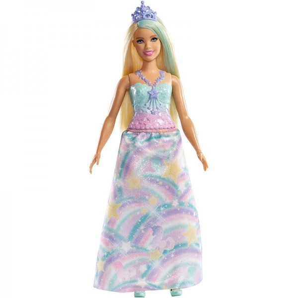 Mattel Barbie Dreamtopia Lalka Księżniczka z Krainy Tęczy FXT13 FXT14