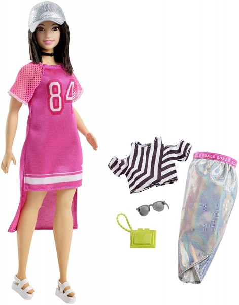 Mattel Barbie Fashionistas Lalka z Ubrankami Hot Mesh FJF67 FRY81