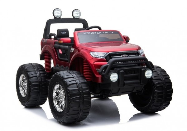Auto Ford Ranger Monster MT550 Czerwony Lakierowany LCD na Akumulator