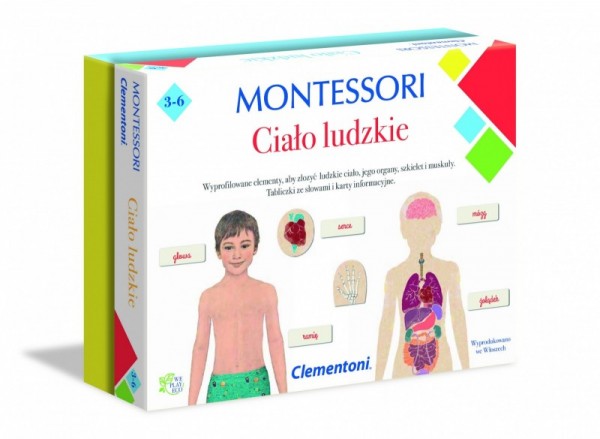 Clementoni Gra Montessori Ciało ludzkie 50095