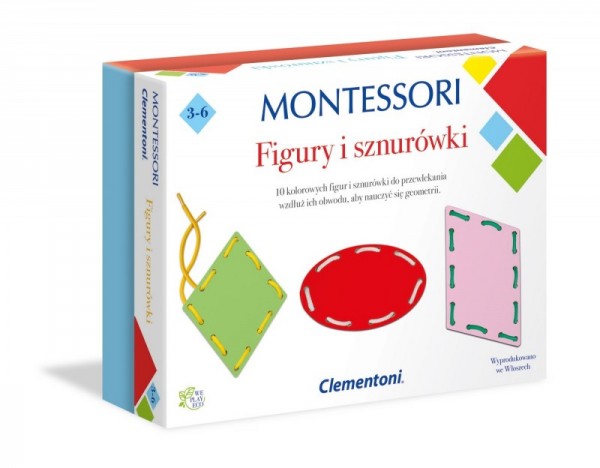 Clementoni Gra Montessori Figury i Sznurki 50079