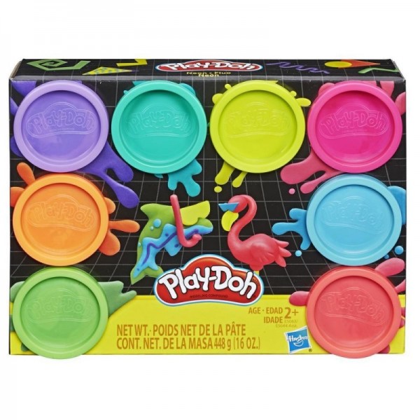Hasbro Play-Doh 8-pak kolorów Neon E5044 E5063
