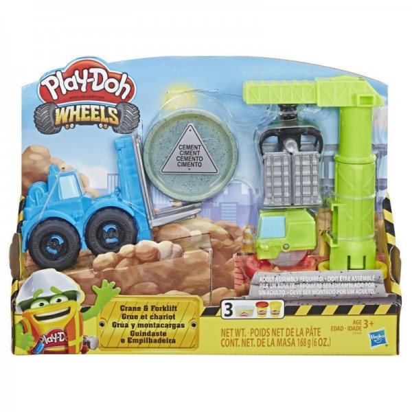 Hasbro Play-Doh Wheels Dźwig i wózek widłowy E5400