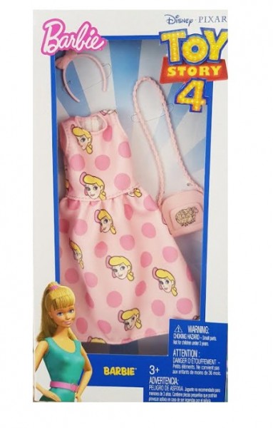 Mattel Barbie Ubranka z Ulubieńcami Toy Story Sukienka Bou FKR66 FXK78