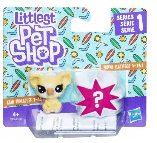 Hasbro Littlest Pet Shop Mini 2 Pack Kami Koalapuff+Pammy Platyfootr B9389 C3010