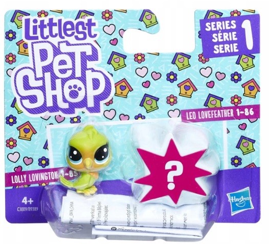 Hasbro Littlest Pet Shop Mini 2 Pack Lolly Lovington+Leo Lovefeather B9389 C3009