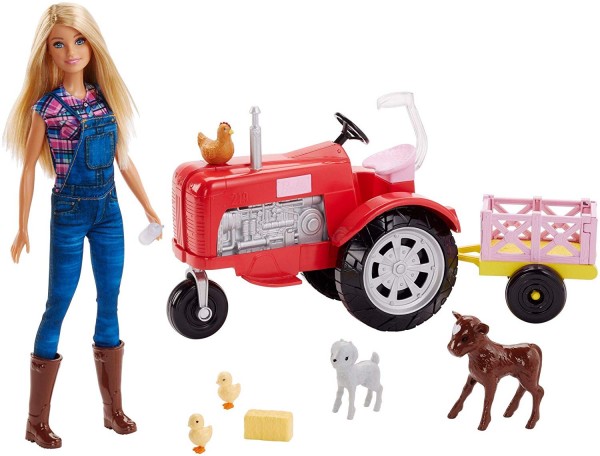 Mattel Barbie Farmerka na Traktorze FRM18