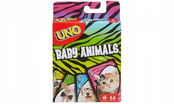 Mattel Karty Uno Baby Animal FLK78