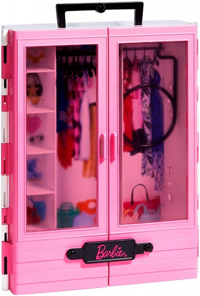 Mattel Barbie Garderoba Walizeczka Szafa na Ubranka GBK11