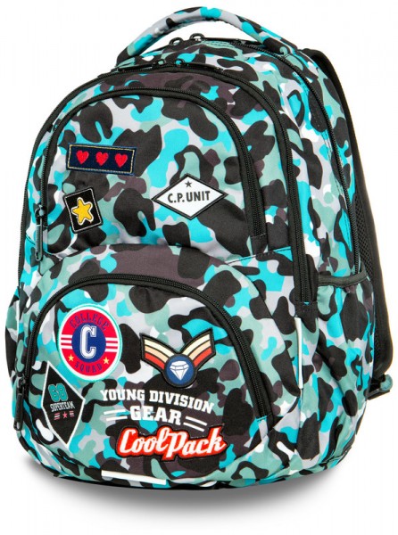 CoolPack Plecak Dart Badges Camo Blue