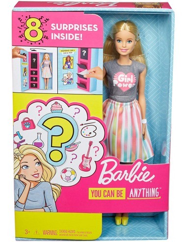 Mattel Barbie Lalka Kariera Niespodzianka Blondynka GFX84
