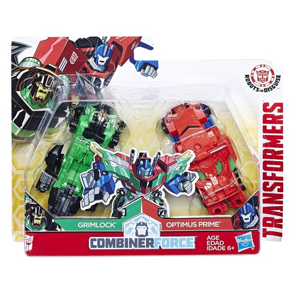 Hasbro Transformers RID Crash Combiner Optimus Prime & Grimlock C0628 E1111