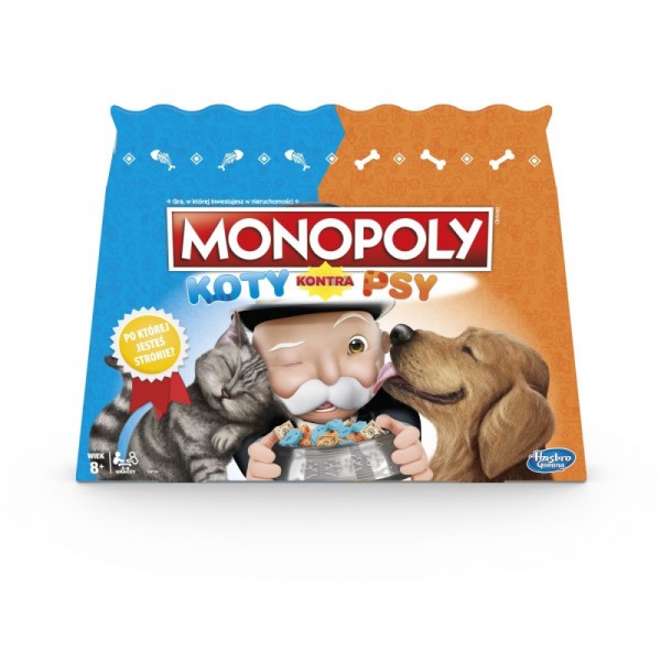 Hasbro Gra Monopoly Koty kontra Psy E5793