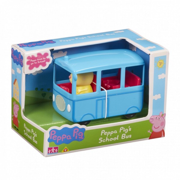 Tm Toys  Świnka Peppa Zestaw z figurką Autobus szkolny PEP06576