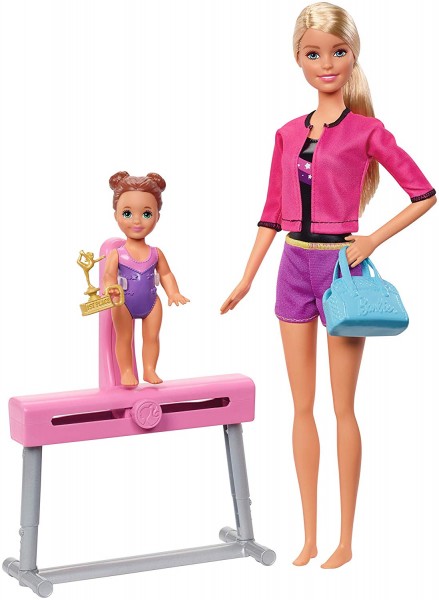 Mattel Barbie Trenerka z Laleczką Akrobatka FXP37 FXP39