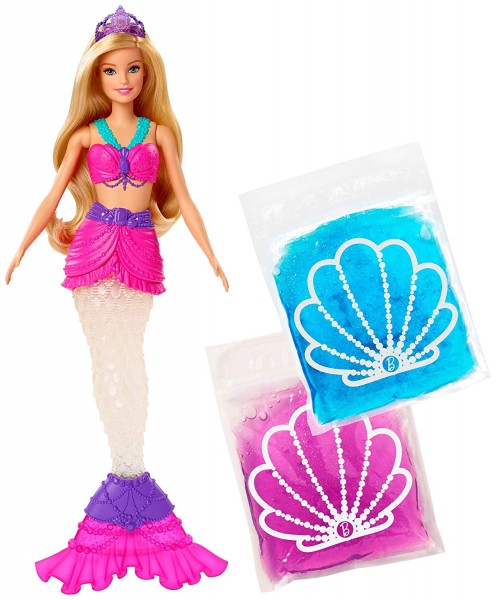 Mattel Barbie Dreamtopia Syrena Brokatowy Slime GKT75