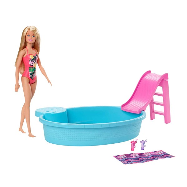 Mattel Barbie Lalka + Basen GHL91