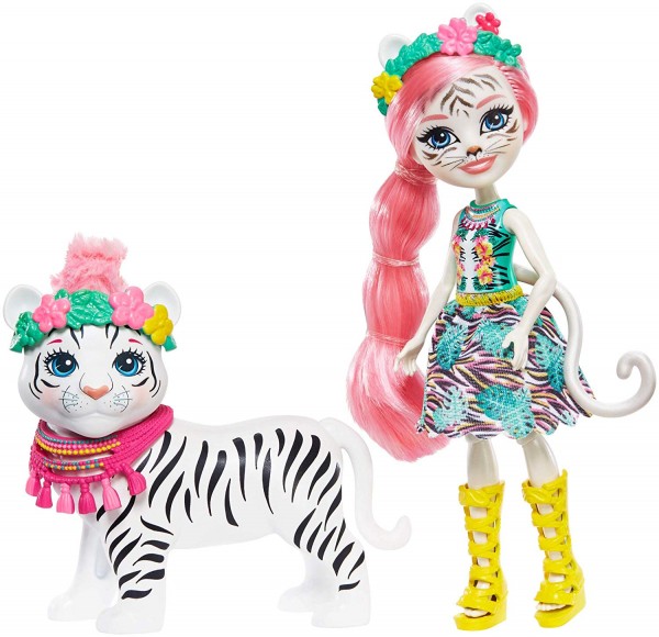 Mattel Enchantimals Lalka + Zwierzątko Tadley Tiger FKY72 GFN57