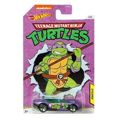 Mattel Hot Wheels Wojownicze Żółwie Ninja Autko Donatello GDG83 GJV10