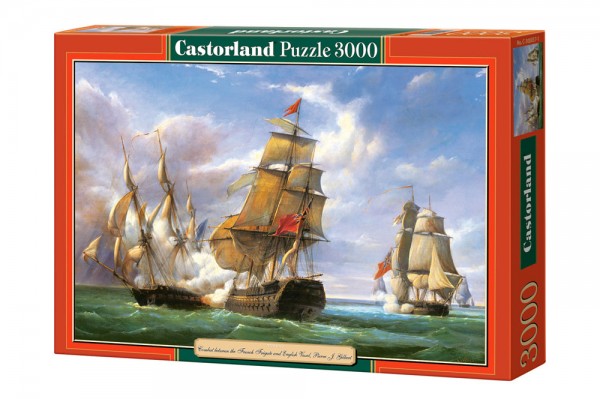 Castorland Puzzle Combat Between The French Frigate La Canonniere and The English Vessel Bitwa Morska 3000 el. 300037
