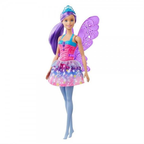 Mattel Barbie Dreamtopia Wróżka Lalka Fioletowe Włosy GJJ98 GJK00