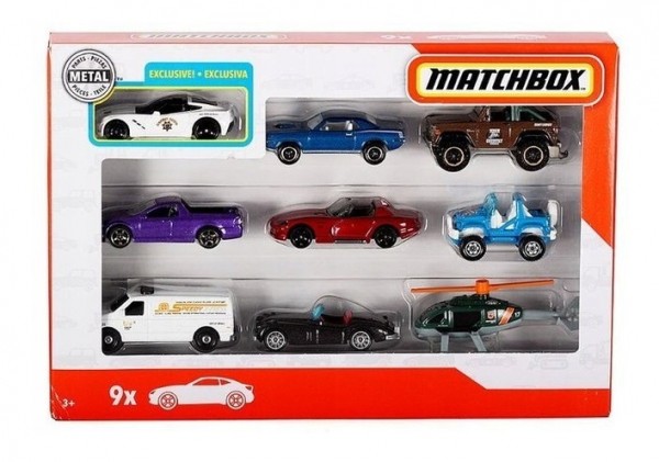 Mattel Matchbox Samochodziki 9-pak X7111 GBJ49