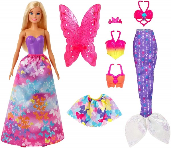 Mattel Barbie Dreamtopia Przemiana Syrenka Księżniczka Wróżka GJK40