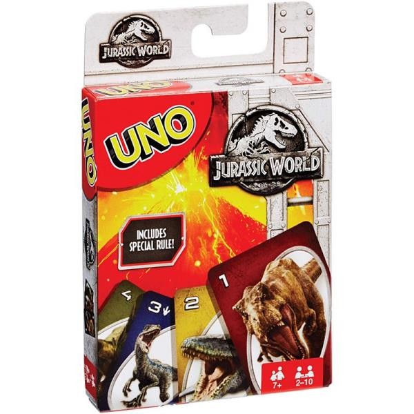 Mattel Uno Jurassic World FLK66