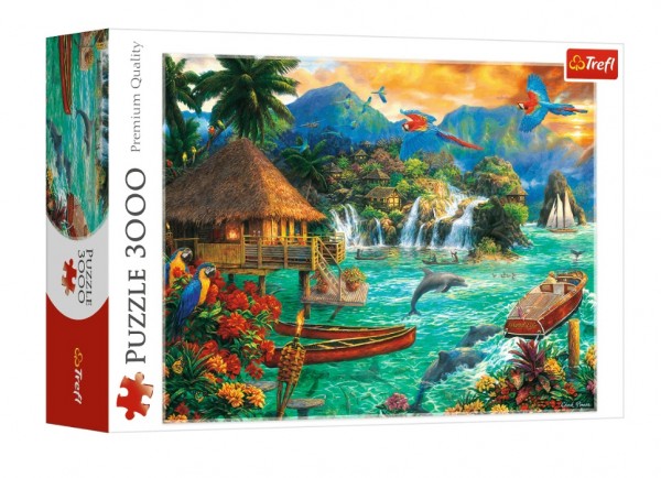 Trefl Puzzle Życie na wyspie 3000 Elementów 33072