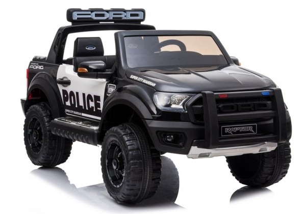 Auto Ford Raptor DK-F150RP Policja Czarny Lakier na Akumulator