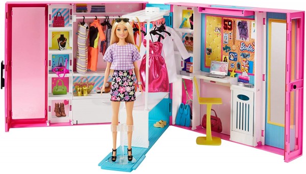 Mattel Barbie Wymarzona Szafa na Ubrania Garderoba GBK10