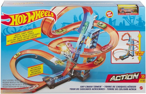 Mattel Hot Wheels Wieża Podniebne Kraksy GJM76