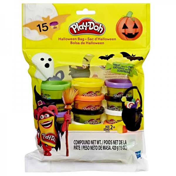 Hasbro Play-Doh Halloween torebka z 15 tubami A0560