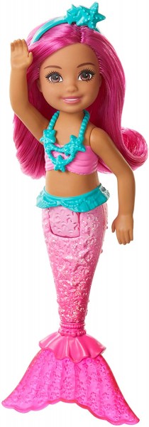 Mattel Barbie Chelsea Syrenka Różowa GJJ85 GJJ86