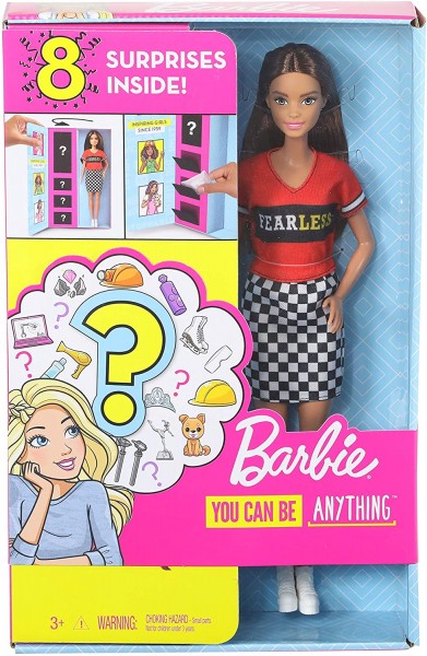 Mattel Barbie Lalka Kariera Niespodzianka Brunetka GLH64