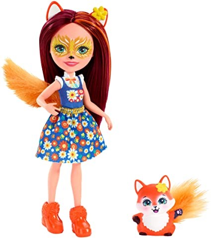 Mattel Enchantimals Lalka + Zwierzątko Felicity Fox  DVH87 FXM71
