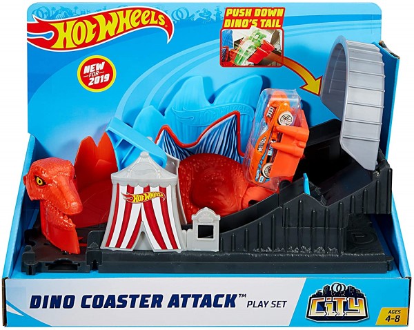 Mattel Hot Wheels City Zestaw Rollercoaster Dino Atak FNB05 GBF93