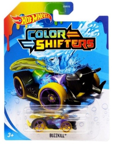 Mattel Hot Wheels Samochodzik Zmieniający Kolor Color Shifters Buzzkill BHR15 BHR56
