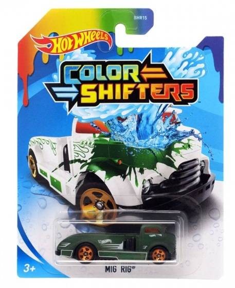 Mattel Hot Wheels Samochodzik Zmieniający Kolor Color Shifters Mig Rig BHR15 GKC21